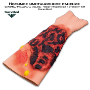 Носимое имитационное ранение SM ФальшРана мод.Sili “Ожог предплечья II степени” SM-Rukav-Bur1