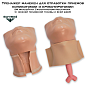 Тренажер манекен для отработки приемов коникотомии и крикотиротомии SM ФальшРана Cricothyrotomy-Neck-manik (с нижней половиной головы и всей шеей)
